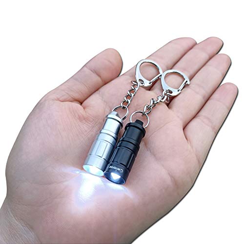 e1 Mini Llavero Micro Pequeño Flaghlight Luz Brillante Largo Negro - Imagen 18 de 39