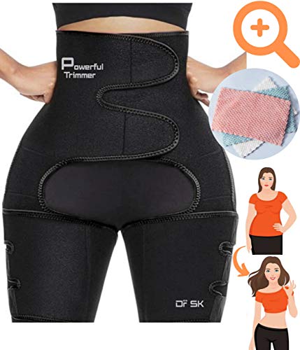 NEW 3-in-1 Sweat Waist and Thigh Trimmer, Invisible Butt Lifter, Thigh Trimmer Support
