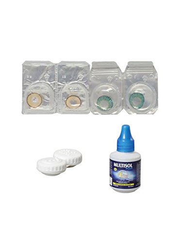 Optify Pure Hazel-Tarquise Monthly Color Contact Lens (Zero Power, Pure Hazel-Tarquise)