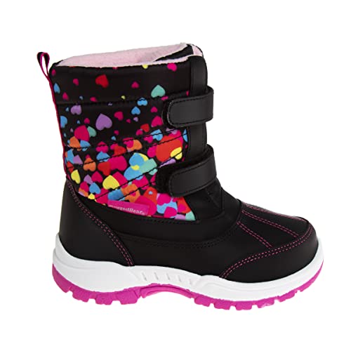 Rugged Bear Girls Snow Boot, Black Multicolor, 10 Toddler2