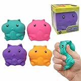 Hapros Cute Marshmallow Squishmunks Squishy Toy Ultra Sensory Marshmallow-Like Feel! (1 Pack - Color Chosen at Random, 1, Count)