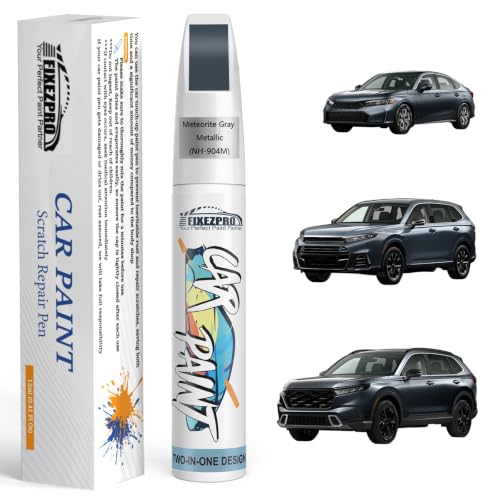 Image of NH-904M Meteorite Gray Metallic Car Touch Up Paint for Honda, Color Match Auto Paint Repair Pen, Professional Car Scratch Repair Remover Pen Quick Drying Easy to Fix