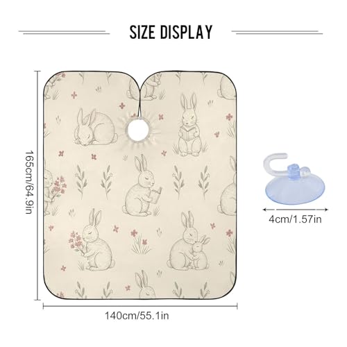 Capa impermeable para cortar cabello estilo profesional miniatura 3