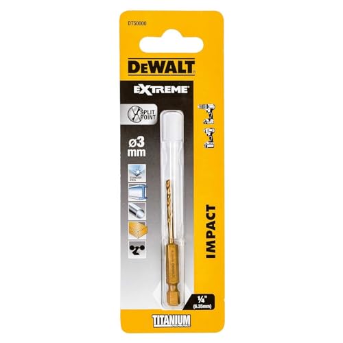 Foret métal HSS Tin DeWALT 3x64x26mm Angle étudié et renforcé - vue 3