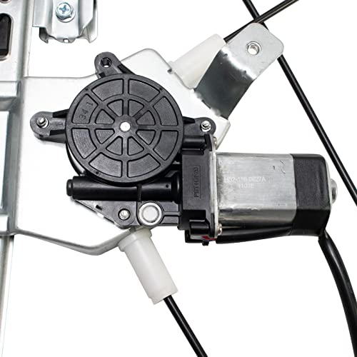 Image of TRQ Rear Driver Side Power Window Motor and Regulator Assembly Power Compatible with 2004 Ford F-150 Crew Cab with New Body Style 2005-08 F-150 Crew Cab 2006-08 Lincoln Mark LT