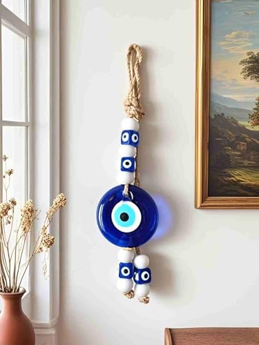 Blue Glass Evil Eye Turkish Greek Nazar Amulet Good Luck