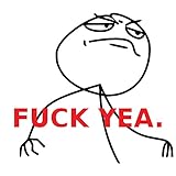 Fabulous Poster Plakat Fuck Yeah Meme Troll Face 