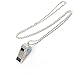 ZLMC Metal Chain Rhinestone Whistle, Necklace Whistle, Suitable for Coaches, Referees,Lifeguard, Sports Activities
