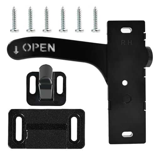 Dirvcp Replacement Kit for RV Screen Door Lock - Heavy-Duty Left Hand Handle, Secure & Easy Install for Travel Trailer, Motorhome, Camper Door Repair Upgrade (Left Hand Handle)