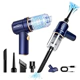 Carvibe Portable Handheld Cordless Car Vacuum Cleaner, 6 in 1 16000Pa Vacuum Cleaner and Air Duster...