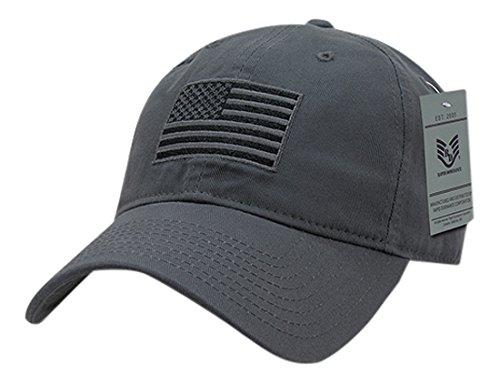 Rapiddominance Tonal Flag Relaxed Graphic Cap, Dark Grey #TOP12
