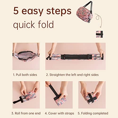 Foldable Shopping Bag, Reusable Foldable Shopping Bag, Foldable Shopping Bags, Lightweight Large Capacity, Portable Shopping Bags, Tote Bags, Snack Storage Bag, Navy Blue