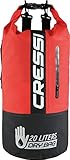 cressi premium dry bag black red 20 lt