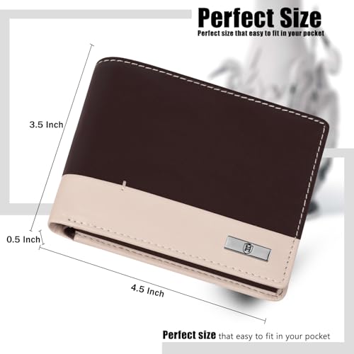 Image of HORNBULL Nikolas Brown Leather Wallet for Men | Genuine Leather Wallet with RFID Blocking | Purse for Men