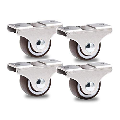ZJYWMM Furniture Casters V Bracket Straight Orientation Cast
