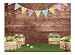 Allenjoy 8x6ft Fabric Spring Easter Backdrops for Girls Photography Wrinkle Free Happy Bunny Rabbit Green Grass Brown Wooden Wall Baby Shower Kids Newborn Portrait Background Photo Studio Shooting