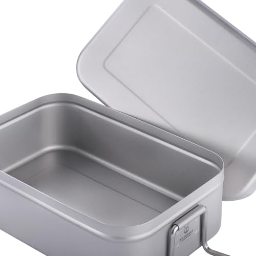 Boîte à déjeuner bento en titane légère pour éviter la vaisselle lourde