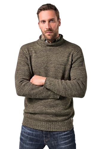 Pull col montant homme grande taille chaud et confortable pour homme fort L à 8XL