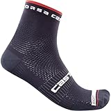 Material: Meryl Skinlife CASTELLI Rojo Corsa Pro 9 Sock Calcetines, Azul Savile, S/M para Hombre