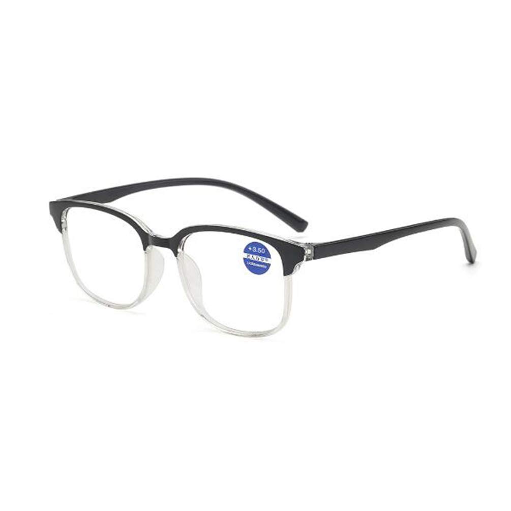 Imitation Eyebrow Big Frame Resin Reading Glasses Half Frame Reading Glasses for Middle-Aged and Elderly Men and Women