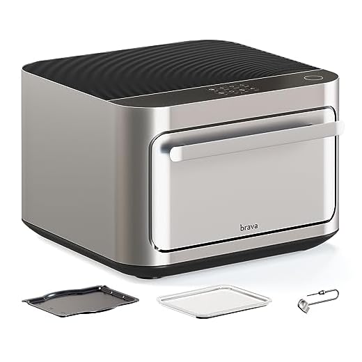 Brava Oven Starter Set: 10-in-1 Touchscreen Countertop Smart Oven, Air Fryer, 6-Slice Toaster, Slow Cooker, Reheater, Dehydrator, Rice Cooker, Auto-Shut Off, 1800W, Stainless Steel Kitchen Appliance