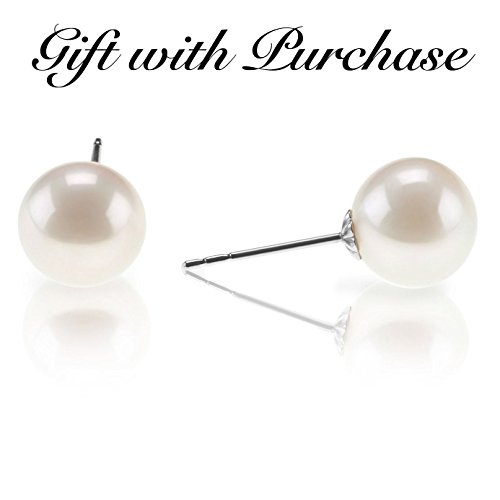 Pavoi 14K Rose Gold Plated Sterling Silver Post Climber Arrow Ear Crawler Pearl Earrings Set #TOP2