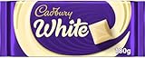 Cadbury White Chocolate Bar, Creamy White Chocolate Treat for Snacking, Sharing & Gifting 180 g