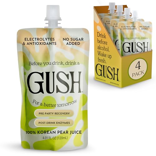 GUSH Pre-Drink Korean Pear Juice Trial Pack | (4 Pouches)