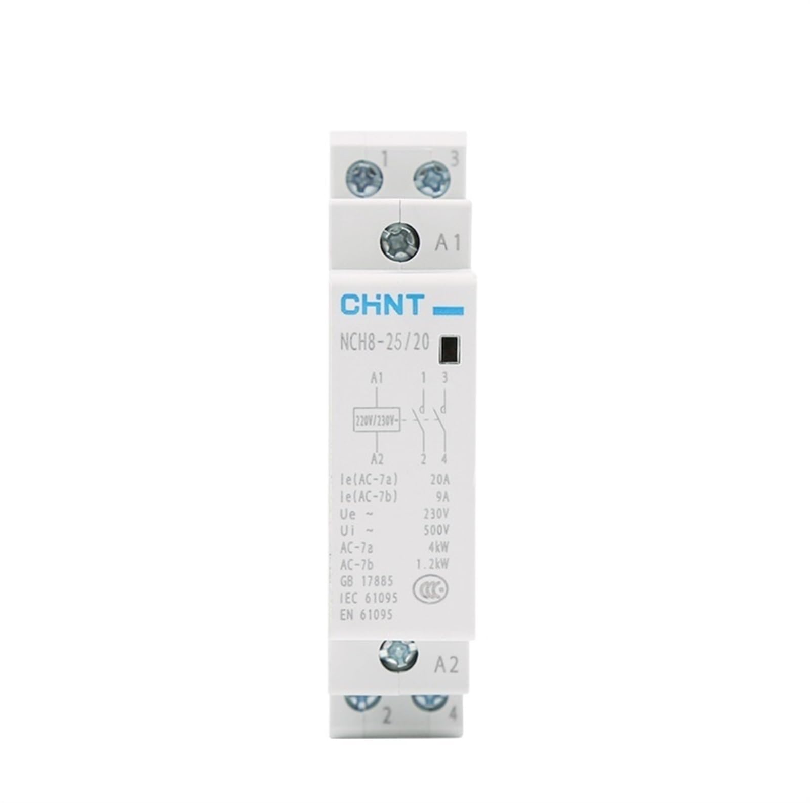 VSPPJYFG NCH8-25/20 Modular AC Household Contactor 220V 230V AC 25A 1NO 1NC 2NO 2NC(Nch8-25a-20 2no)