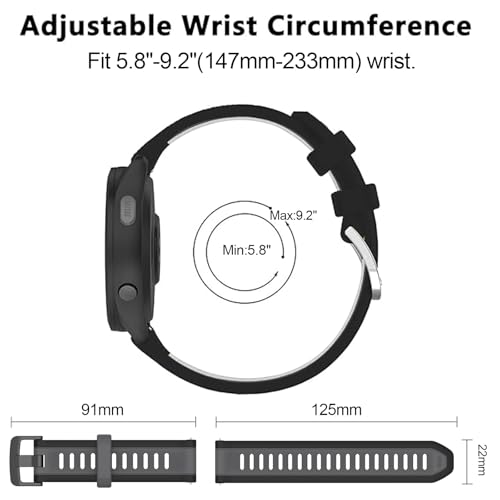 Correa de silicona para Garmin Forerunner 22mm miniatura 3