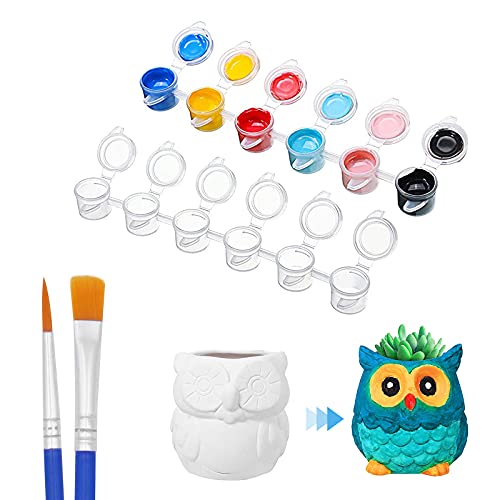 20 Strips 120 Pots Empty Paint Pots Strips With Lid Mini Clear Storage Containers And 40 Pieces Paint Brushes Painting Arts Crafts Supplies For Classrooms Schools Paintings Art Festivals(3 Ml/ 0.1 Oz) #TOP3