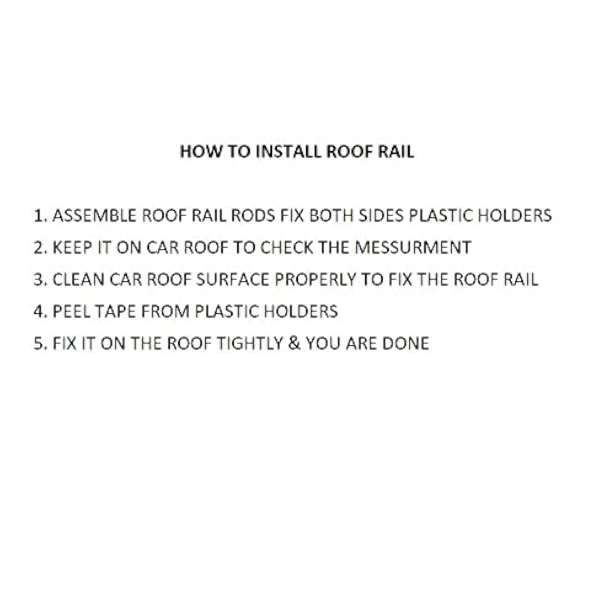 Car Non-Drilling Metal Roof Rail Set for Tata Tiago