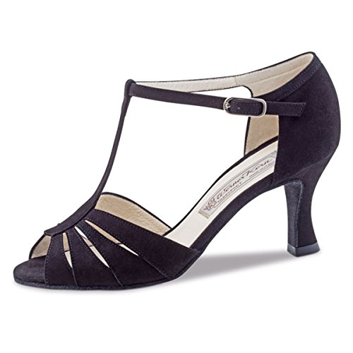Chaussures de danse Werner Kern Dalia talons 6,5 cm en daim noir pour femme