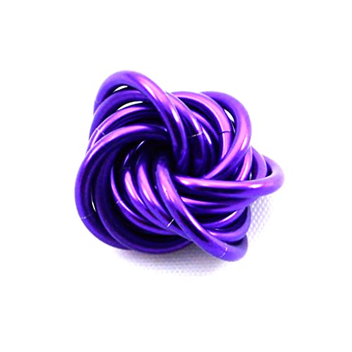 MÃ¶bii Fidget Ball (Solid Color): Quiet Mobius ADHD Anxiety Stim Stress Relief Toy Tool for Home Travel Office or Desk (Small, Full, Ultra Violet)