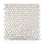 Silver Penny Round Mosaic Tile - 12.2" x 12.2" Sheet for Kitchen, Bathroom or Wall Panel (10-Pack)