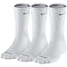 Nike Dri-FIT Half-Cushion Crew Socks, X-Large, White, 3-Pair Pack