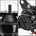 A-Premium 4PCS Front Rear Engine Motor Mount Set Compatible with Honda Civic 1996-2000 & Acura EL 1997-2000, L4 1.6L, Replace# 50841SR0981