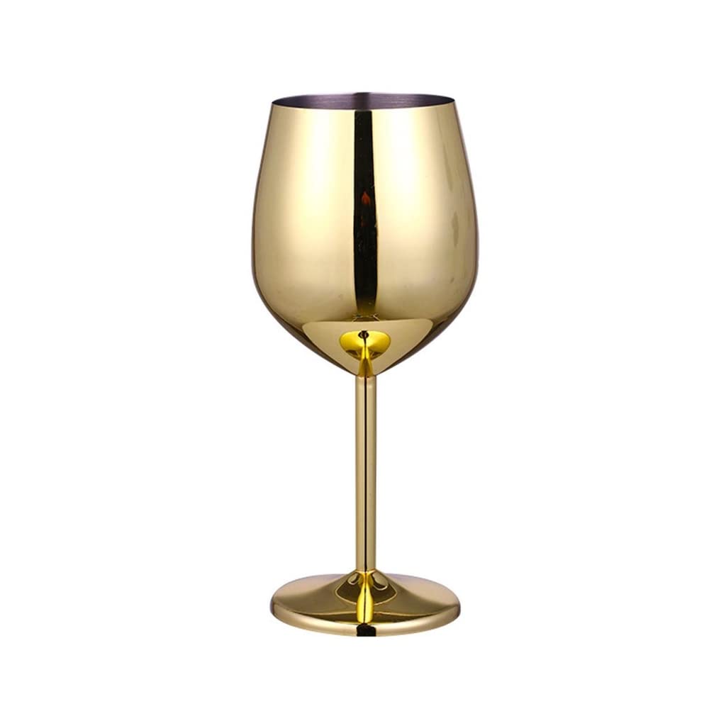 Copas de vino de acero inoxidable para champán, cócteles y suministros