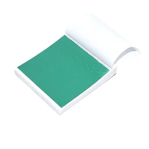 Gold Leaf Sheets, Gold Foil Transfer Sheets 8x8.5cm Multicolor 100(100pcs Cyan)