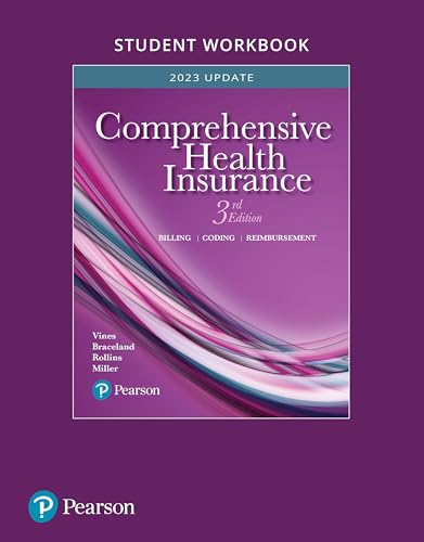 Student Workbook for Comprehensive Health Insurance: Billing, Coding, and Reimbursement
