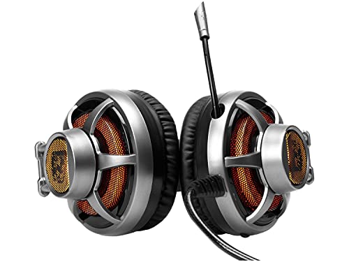 Headset Gamer 7.1 Surround Channel Com Microfone - Led Laranja - Cabo 2,2 Metros - Hgss71 - Elg Extr