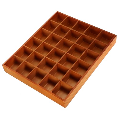 Boîte de rangement en bois à compartiments pour tiroir dressing et maquillage