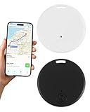 Localizador de Llaves Bluetooth5.2 2Pcs Rastreador GPS con Etiqueta Inteligente y Control Remoto por Aplicación Compatible con iOS y Android Distancia de Seguimiento 15M para Bolsos Llaves Equipaje