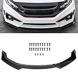 ECCPP 3pcs Front Bumper Lip Splitter fit for compatible with 2016-2019 for Honda Civic Hatchback...