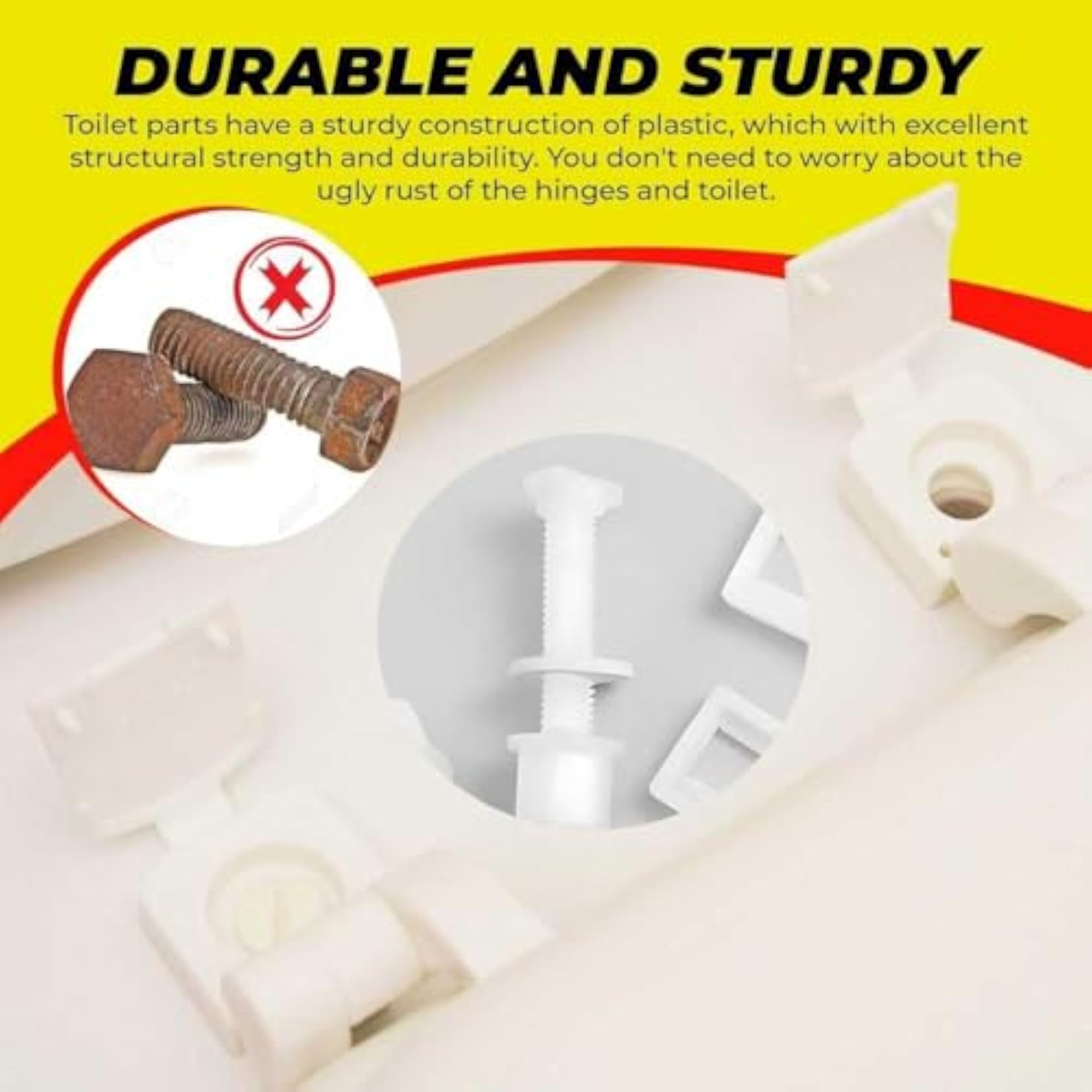 Toilet Seat Bolts and Screws Replacement Kit