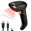 Bluetooth Barcode Scanner Wireless: 1D Bar Code Reader Handheld Scanning UPC Reader Gun Compatible with USB Wired Industrial Cordless Scanner Lector for Inventory POS Library Escaner