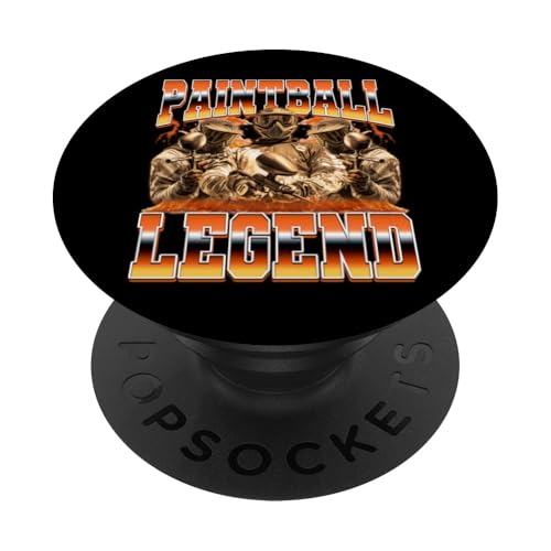 Paintball Legend Paintball Player 90er Jahre Bootleg Style PopSockets Klebender PopGrip