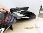 Bostitch Office No-Jam Booklet Stapler, 20 Sheets, No-Jam Technology, Black (B440SB)