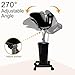 Portable Shampoo Bowl with Electric Pump, Rechargable Shampoo Basin with Sprayer and Water Tanks, Mobile Hair Washing Sink, Adjustable Portable Salon Sink for Home Salon Use (Rechargeable)