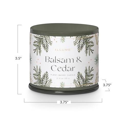 Image of ILLUME Vanity Tin Candle, Balsam & Cedar